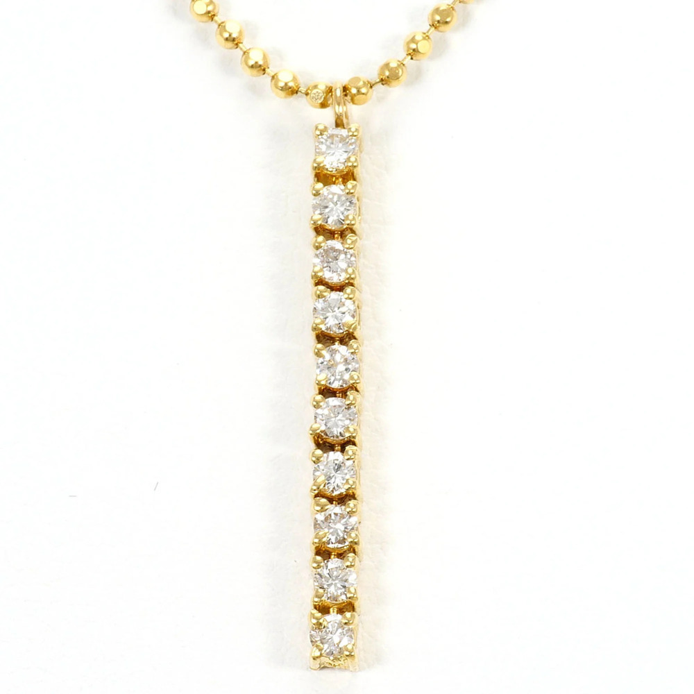 18K (18-karat) Yellow Gold Necklace with Diamond (no carat marking), Certific...